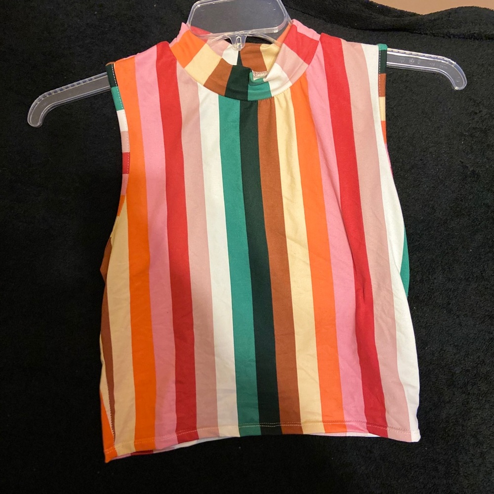 Cropped mock neck top (never worn).
